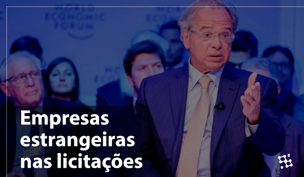 Ministro Paulo Guedes afirma que o Brasil abrirá licitações para empresas estrangeiras